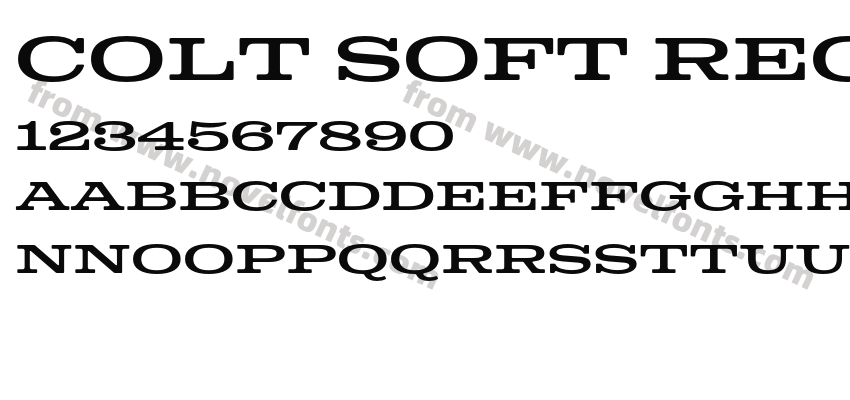 Colt Soft RegularPreview