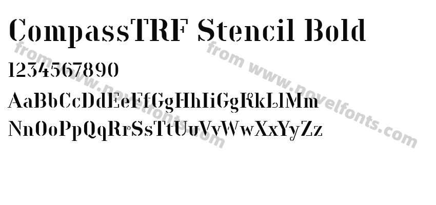 CompassTRF Stencil BoldPreview