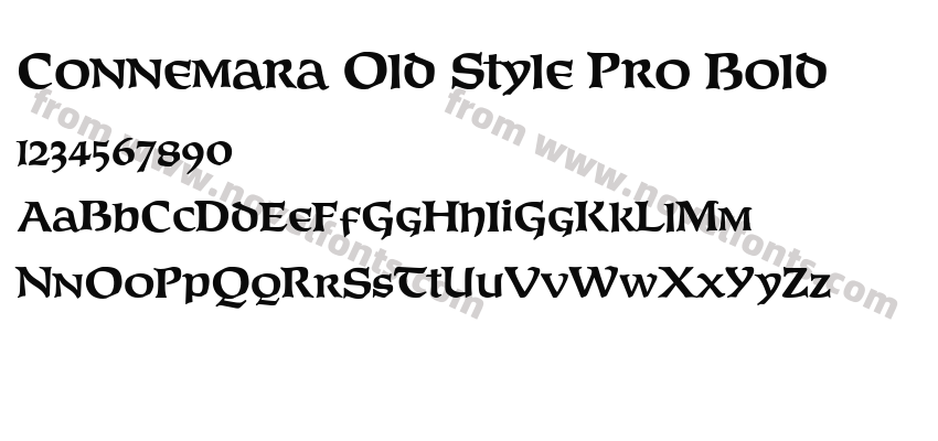 Connemara Old Style Pro BoldPreview