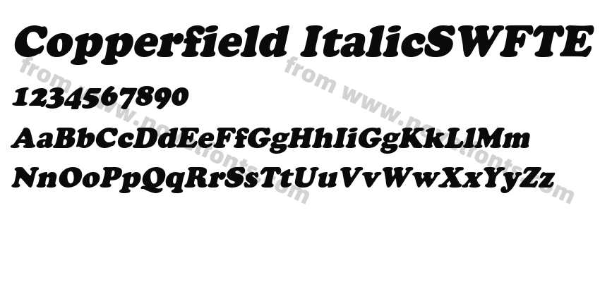 Copperfield ItalicSWFTEPreview