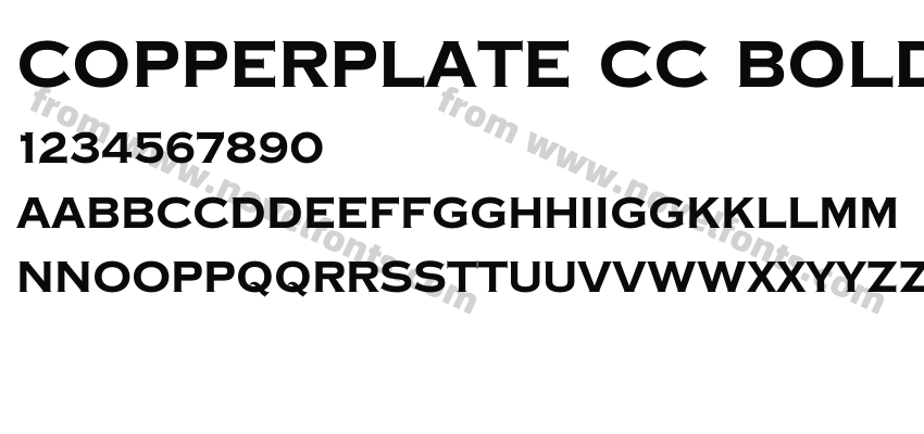 Copperplate CC BoldPreview