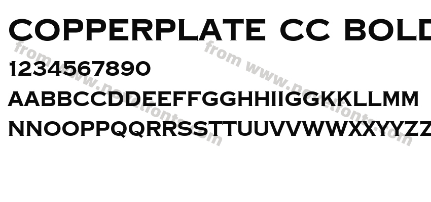Copperplate CC BoldPreview
