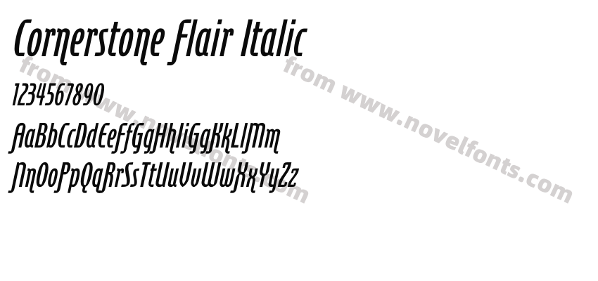 Cornerstone Flair ItalicPreview