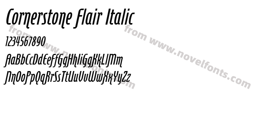 Cornerstone Flair ItalicPreview
