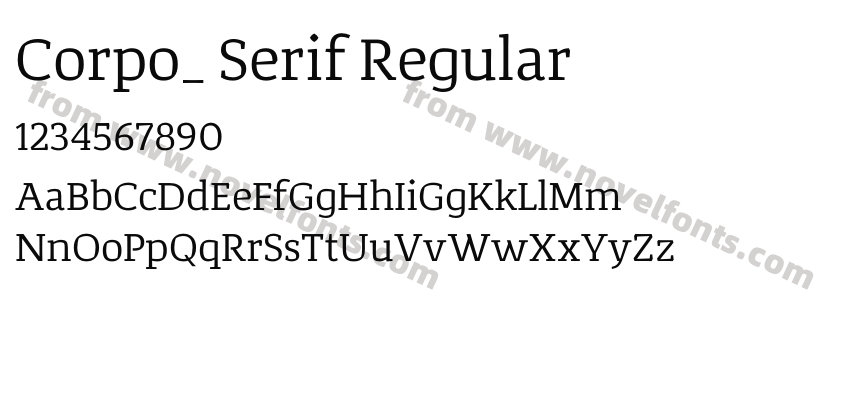 Corpo_ Serif RegularPreview