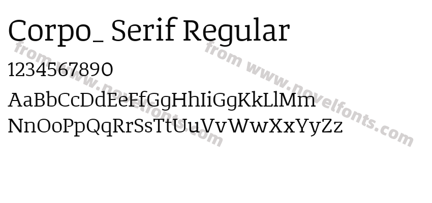 Corpo_ Serif RegularPreview