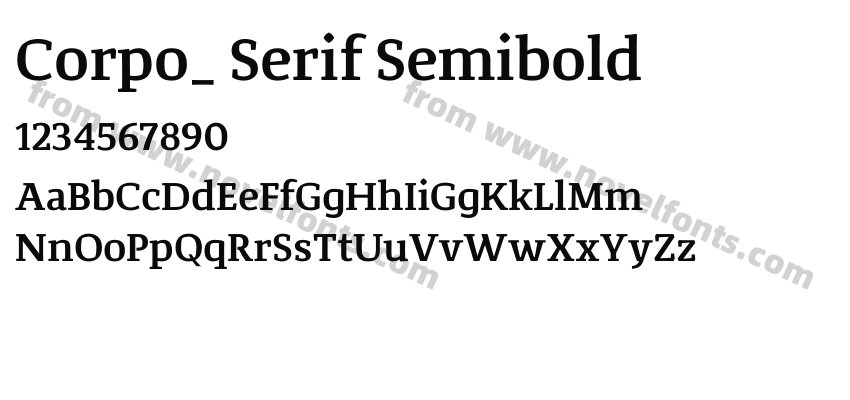 Corpo_ Serif SemiboldPreview