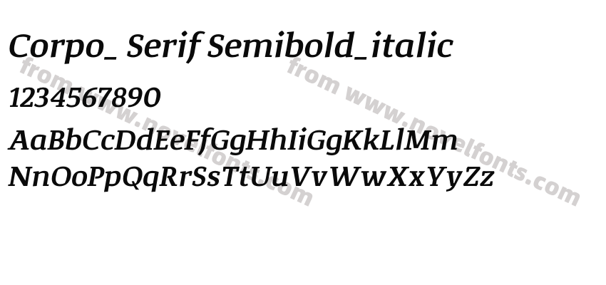 Corpo_ Serif Semibold_italicPreview