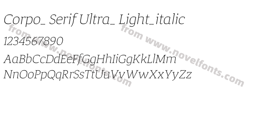 Corpo_ Serif Ultra_ Light_italicPreview