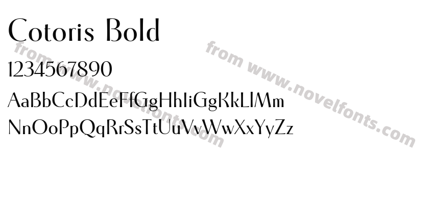 Cotoris BoldPreview
