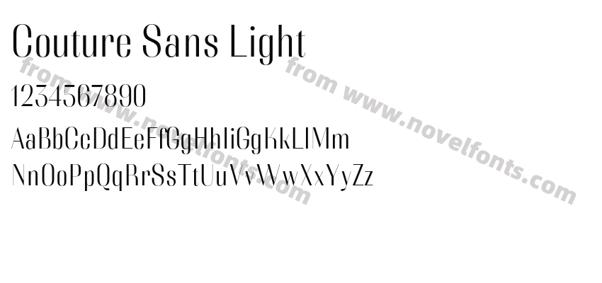 Couture Sans LightPreview