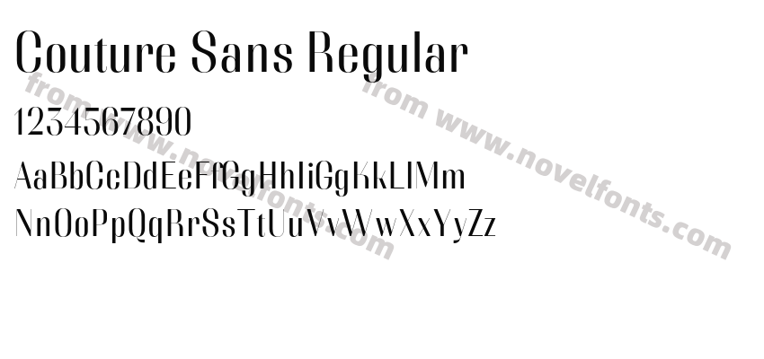 Couture Sans RegularPreview