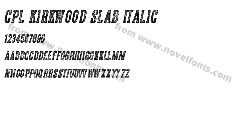 Cpl Kirkwood Slab ItalicPreview