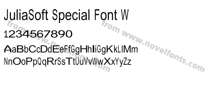 JuliaSoft Special Font WPreview