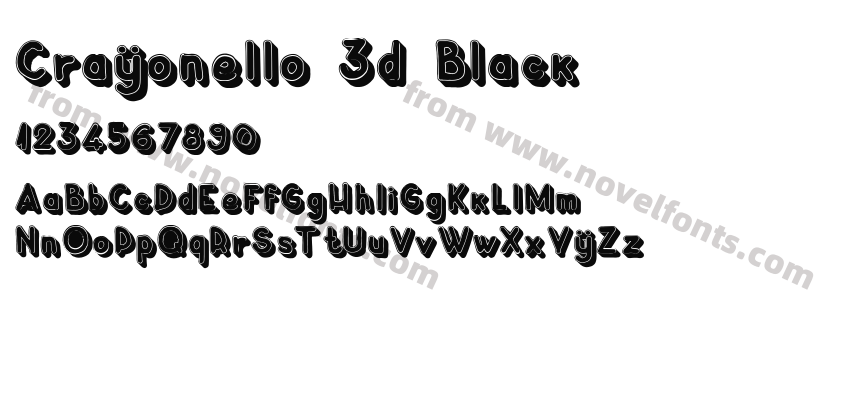 Crayonello 3d BlackPreview