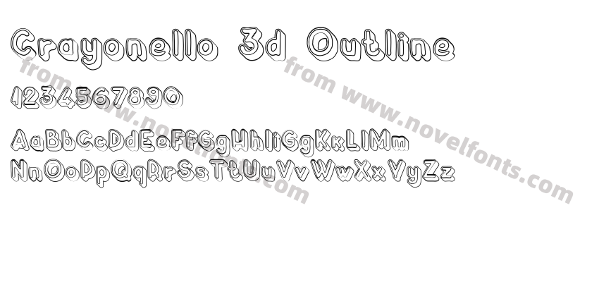 Crayonello 3d OutlinePreview