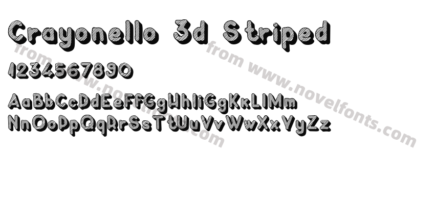Crayonello 3d StripedPreview