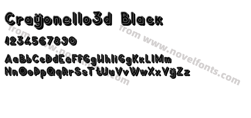 Crayonello3d BlackPreview