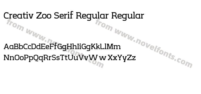 Creativ Zoo Serif Regular RegularPreview