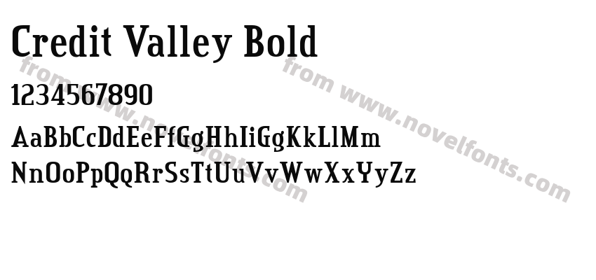 Credit Valley BoldPreview