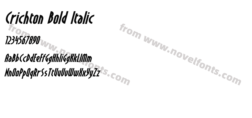 Crichton Bold ItalicPreview