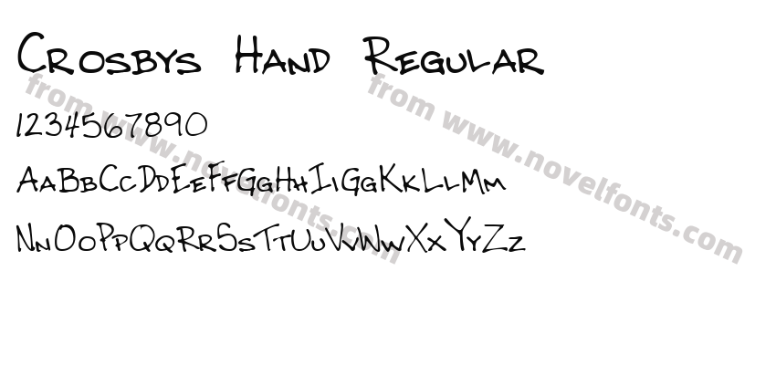 Crosbys Hand RegularPreview