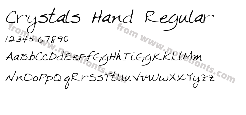 Crystals Hand RegularPreview