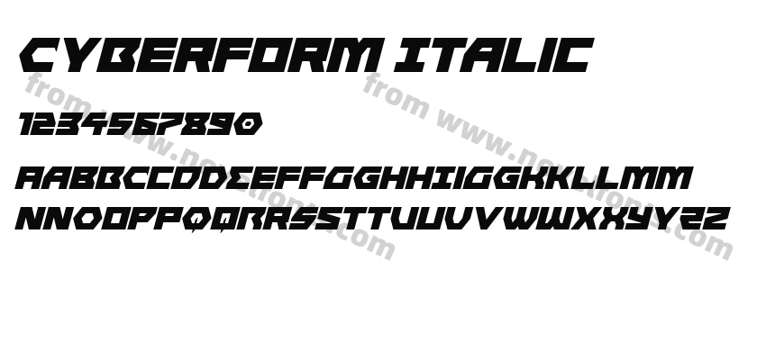Cyberform ItalicPreview