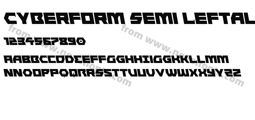Cyberform Semi LeftalicPreview