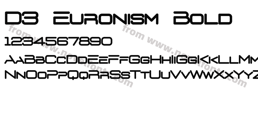 D3 Euronism BoldPreview