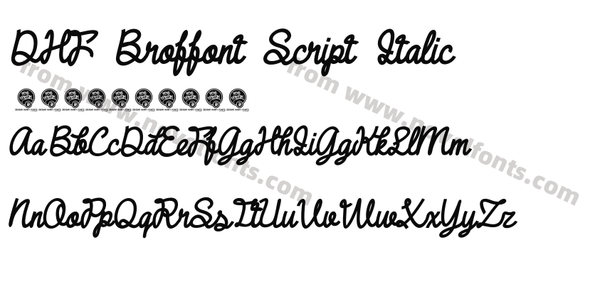 DHF Broffont Script ItalicPreview