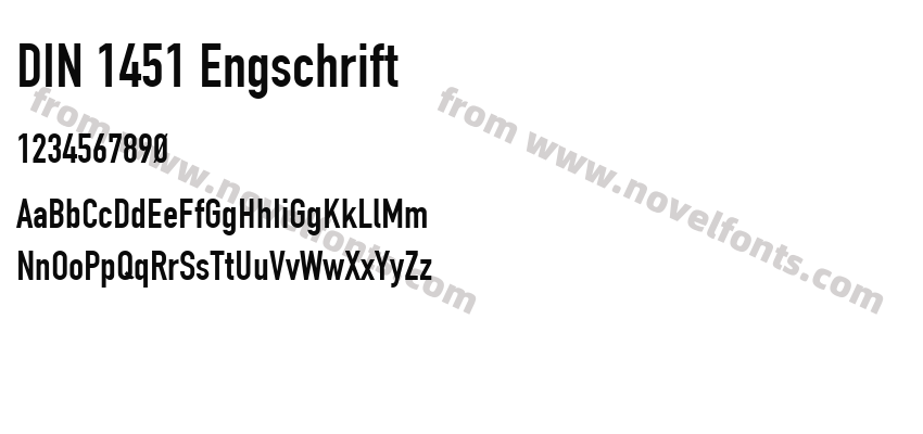 DIN 1451 EngschriftPreview