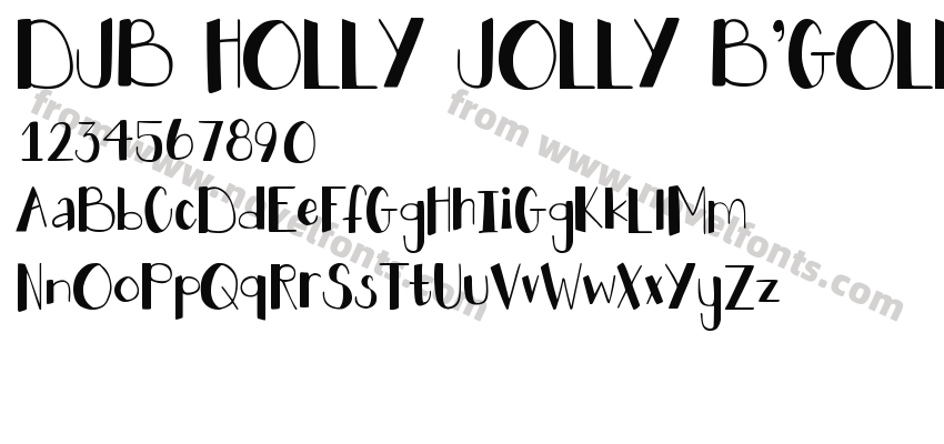DJB HOLLY JOLLY B'GOLLYPreview
