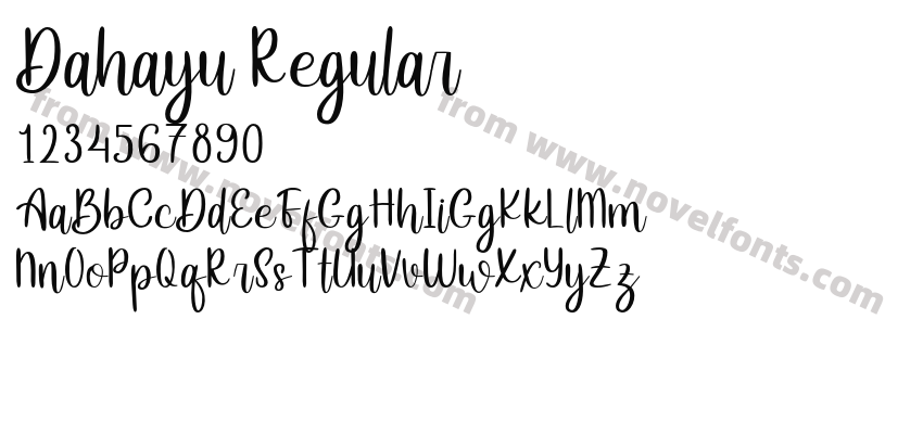 Dahayu RegularPreview