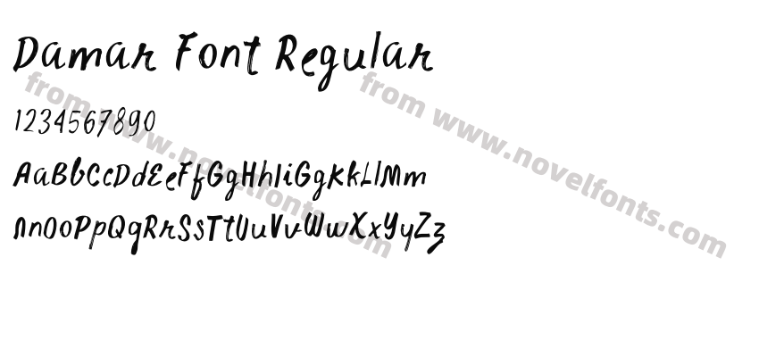 Damar Font RegularPreview