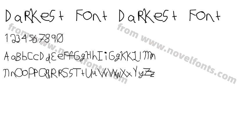 Darkest Font Darkest FontPreview