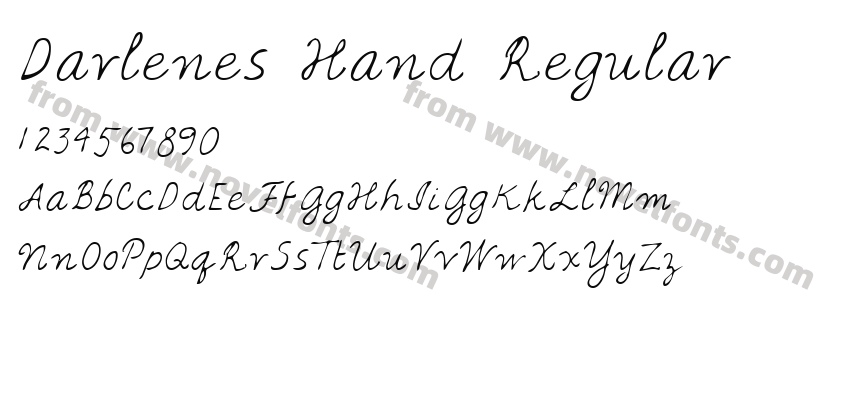Darlenes Hand RegularPreview