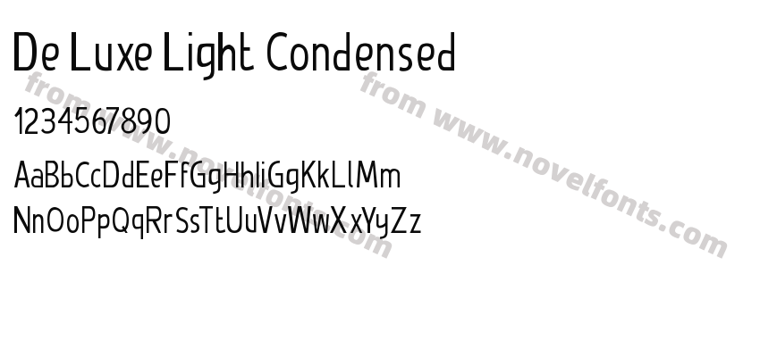 De Luxe Light CondensedPreview