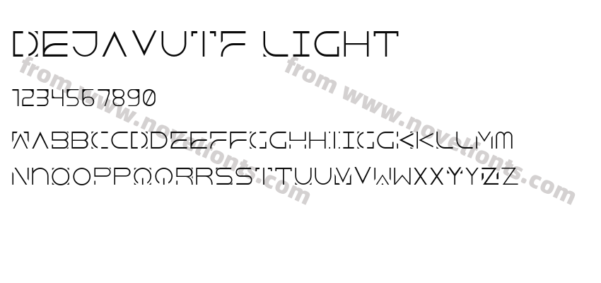 DejavuTF LightPreview