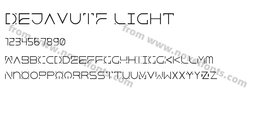 DejavuTF LightPreview