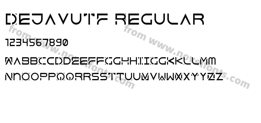 DejavuTF RegularPreview