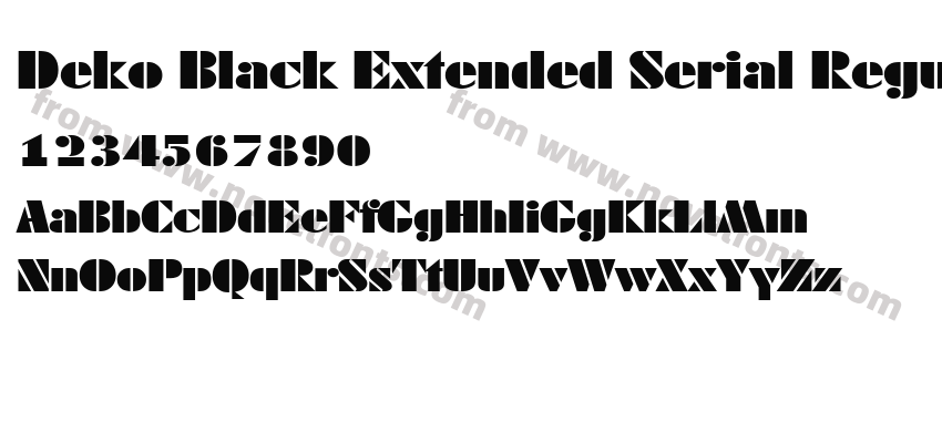 Deko Black Extended Serial Regular DBPreview