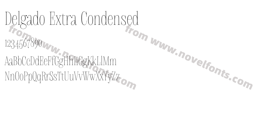 Delgado Extra CondensedPreview