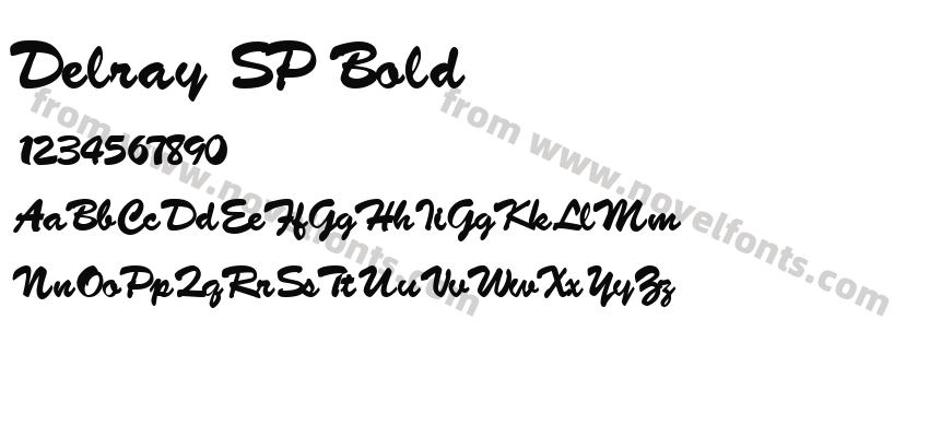 Delray SP BoldPreview