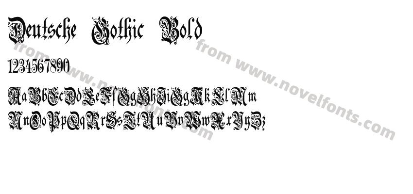 Deutsche Gothic BoldPreview