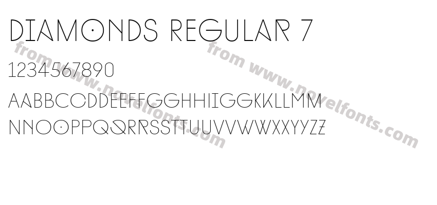 Diamonds Regular 7Preview