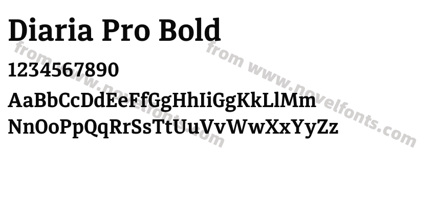 Diaria Pro BoldPreview