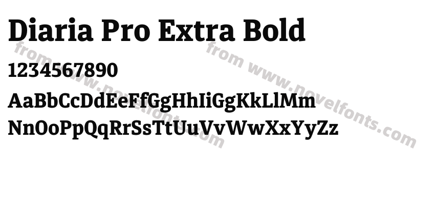 Diaria Pro Extra BoldPreview
