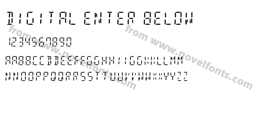 Digital Enter BelowPreview