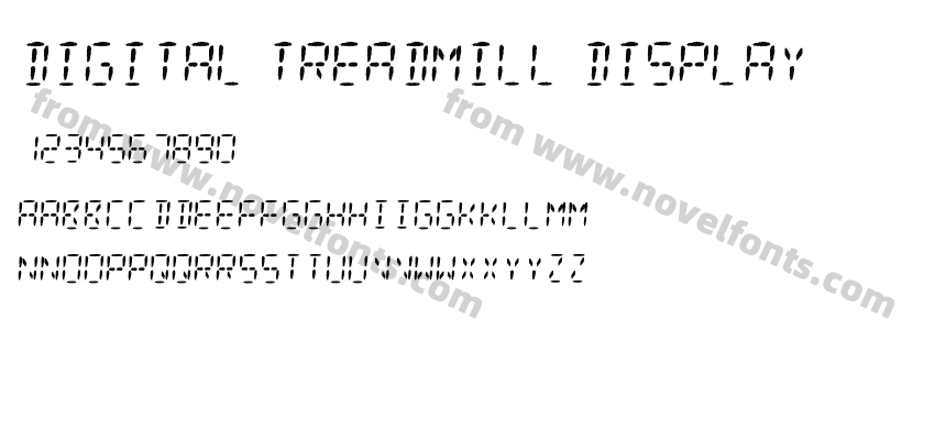 Digital Treadmill DisplayPreview
